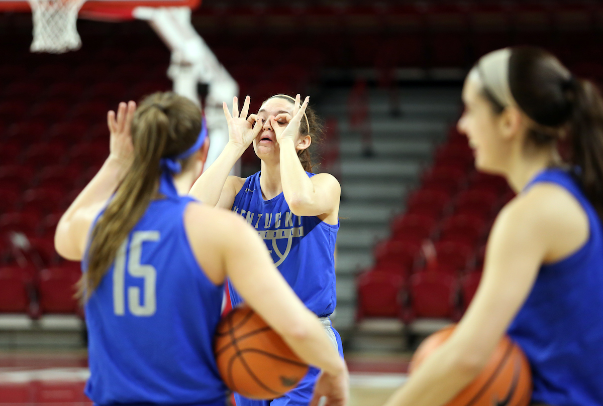Makenzie Cann

The University of Kentucky women's basketball team practices at Bud Walton Arena on Monday, January 29, 2018.
Photo by Britney Howard | UK Athletics
