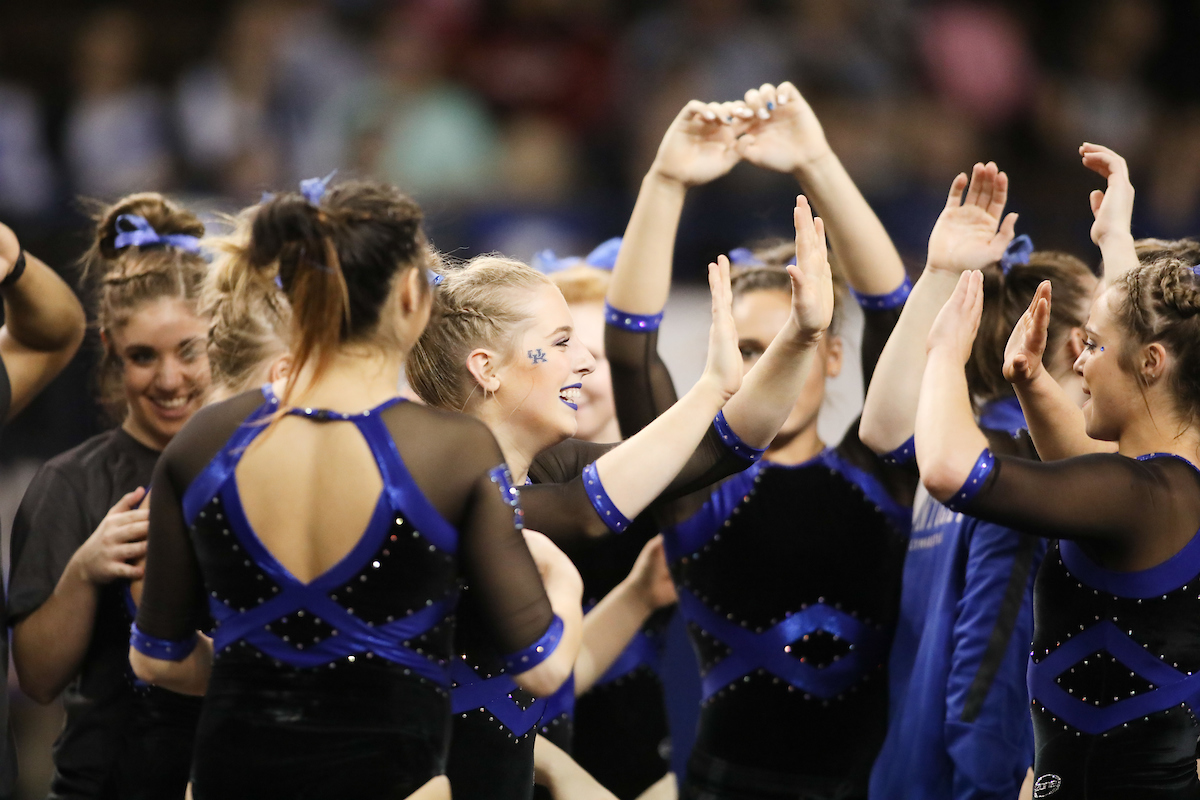 HAILEY POLAND.

The University of Kentucky gymnastics team defeats Missouri on Friday, February 23, 2018 at Memorial Coliseum in Lexington, Ky.

Photo by Elliott Hess | UK Athletics