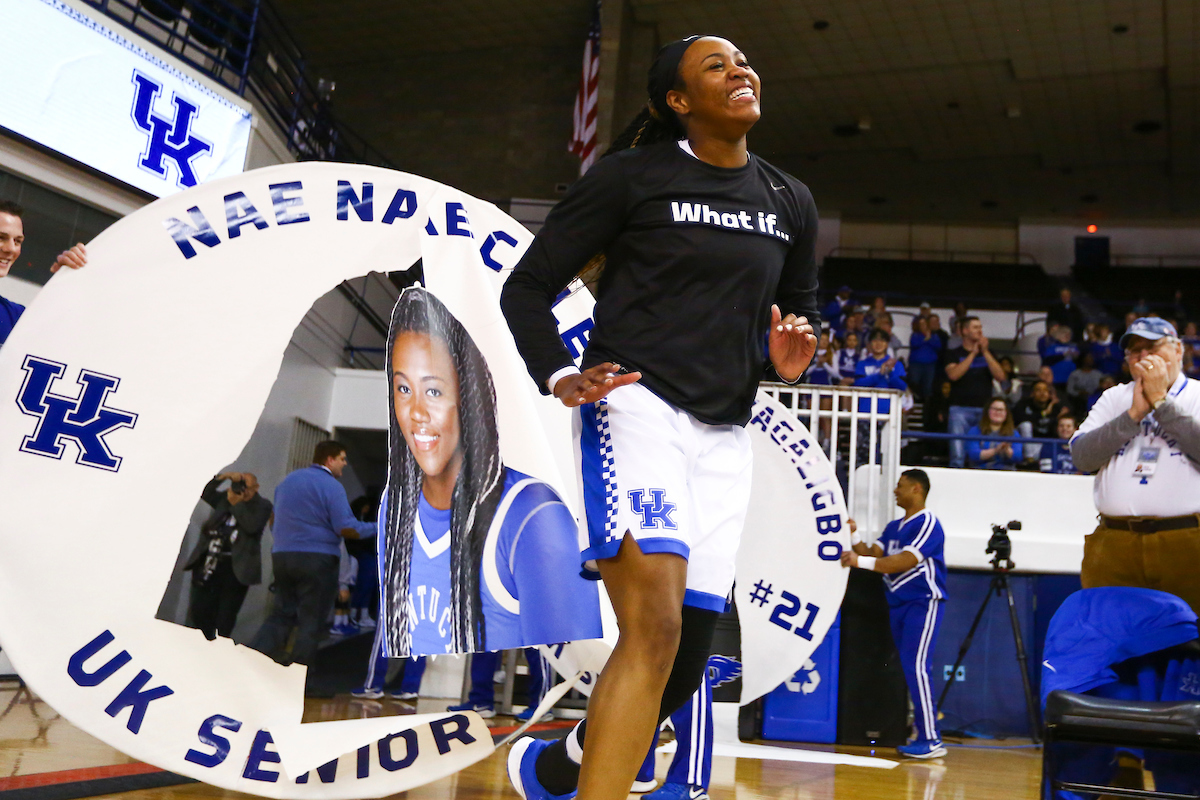Nae Nae Cole.

Kentucky beat Georgia 88-77.

Photo by Grace Bradley | UK Athletics
