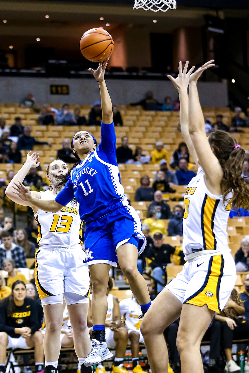 Jada Walker.

Kentucky defeats Missouri 78-63.

Photo by Eddie Justice | UK Athletics
