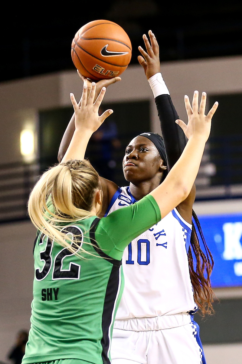 Rhyne Howard.  

Kentucky beats Marshall 79-45.

Photo by Eddie Justice | UK Athletics