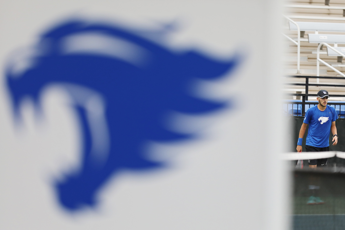 Enzo Wallart.

University of Kentucky men's tennis vs. Georgia.

Photo by Quinn Foster | UK Athletics