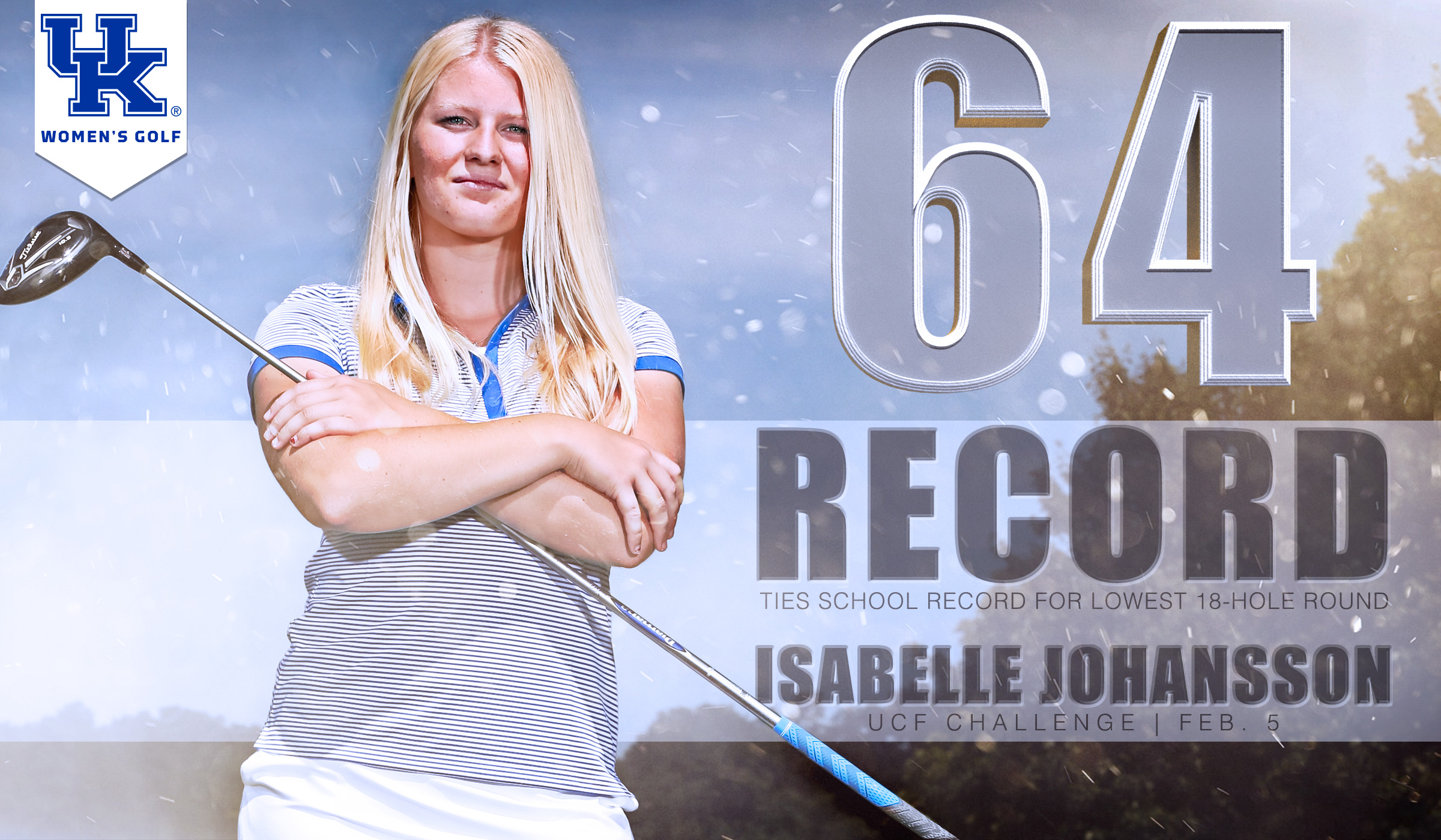 Johansson Ties 18-Hole School Record with 64 at UCF Challenge
