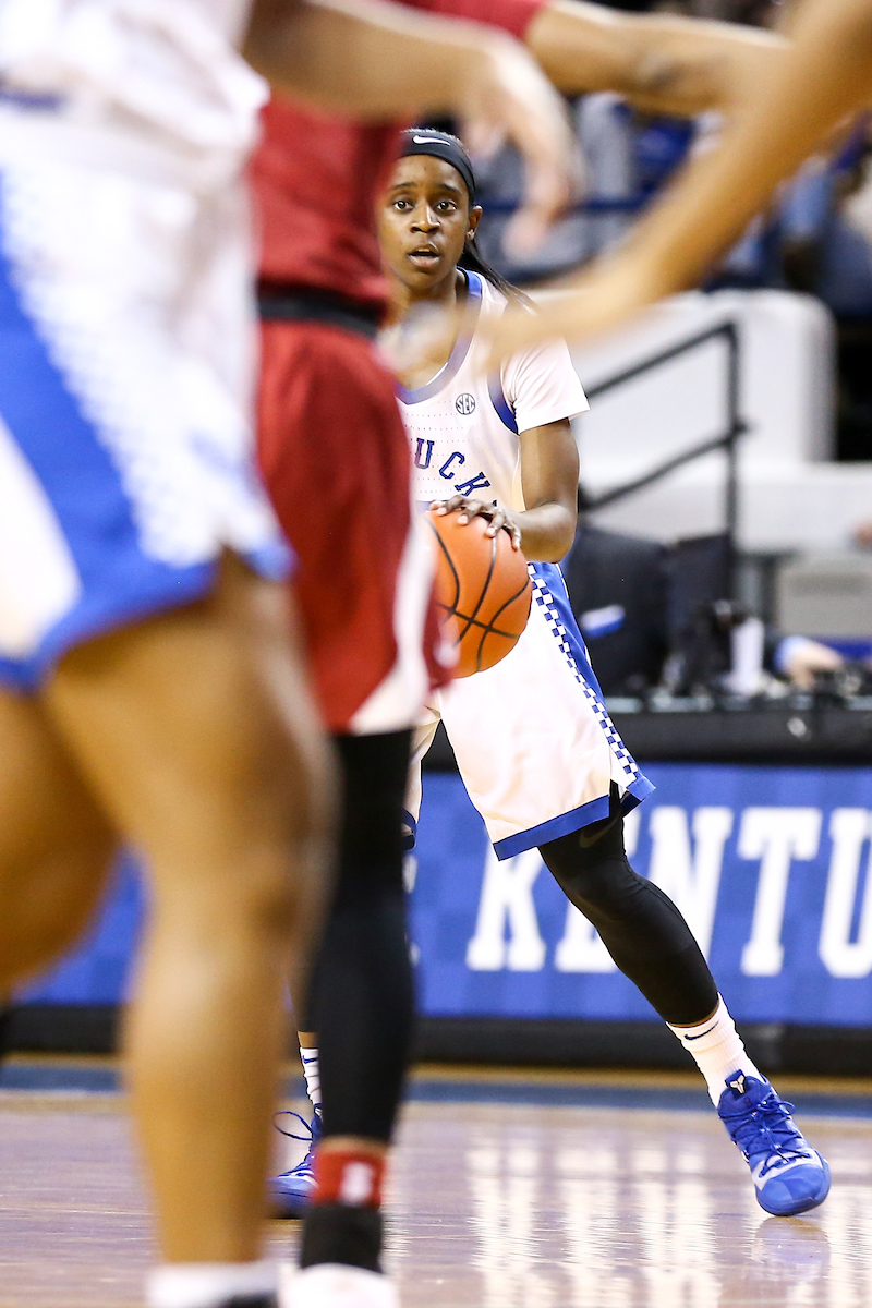 Chasity Patterson. 

Kentucky beat Alabama 66 - 62. 

Photo by Eddie Justice | UK Athletics