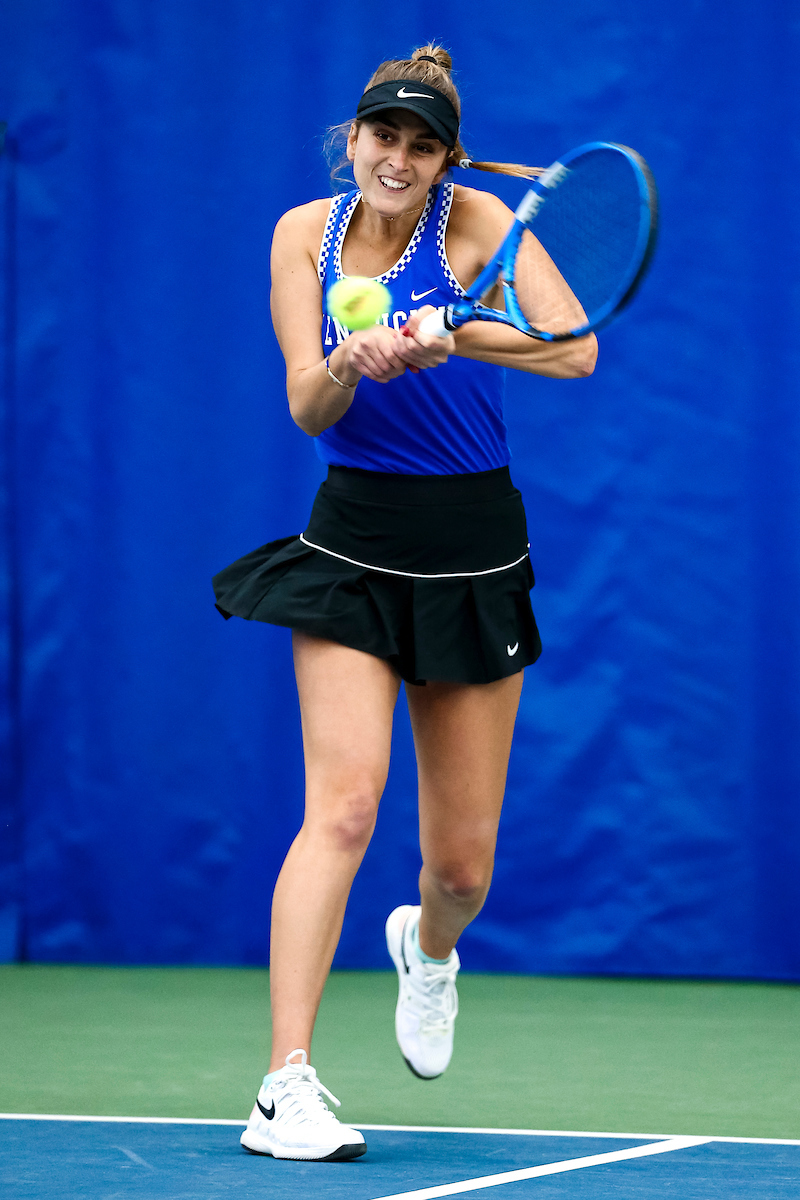 Carlota Molina.

Kentucky falls to Florida 4-2.

Photo by Eddie Justice | UK Athletics