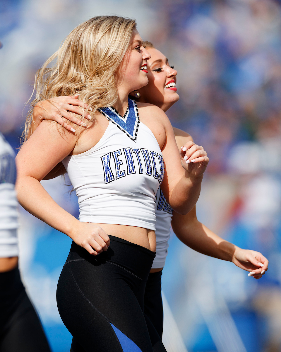Dance team. Emily Harmon. Kennedy Grieman.

Kentucky beat New Mexico State 56-16.

Photo by Elliott Hess | UK Athletics