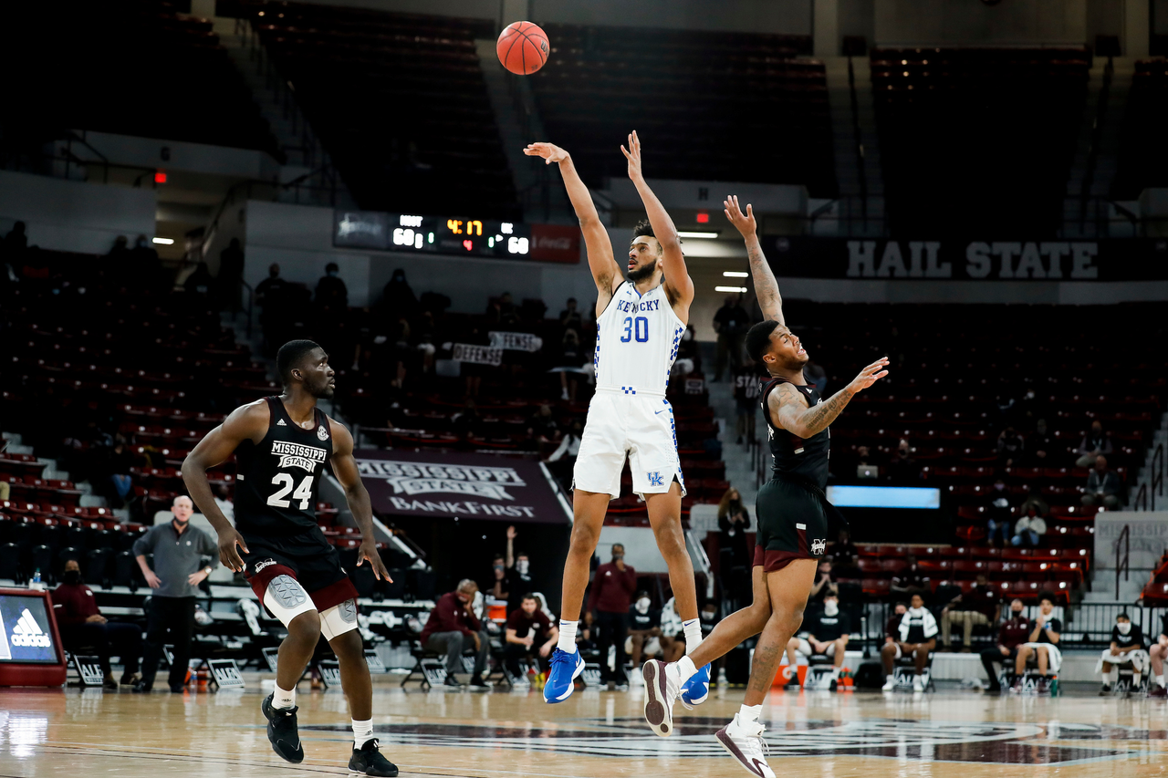 Olivier Sarr.

Kentucky beat Mississippi State 78-73 in Starkville.

Photo by Chet White | UK Athletics