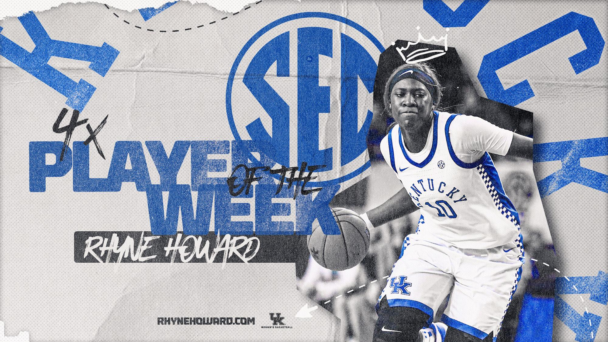 Rhyne Howard Earns Co-SEC Player of the Week Honors