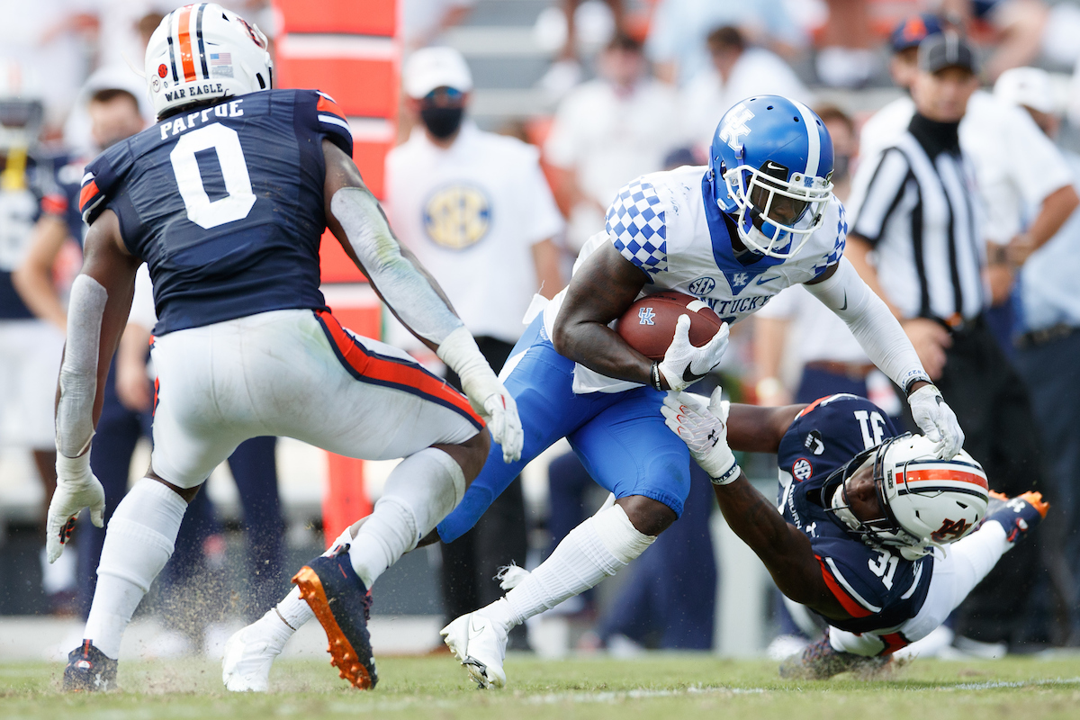 Josh Ali.

Kentucky falls to Auburn, 13-29.

Photo by Elliott Hess | UK Athletics