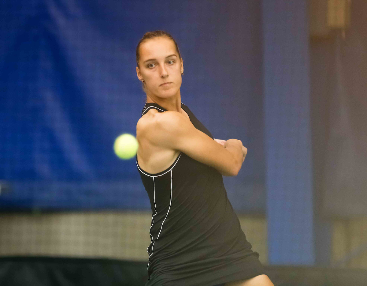 DIANA TKACHENKO.

Women's Tennis comes out on top of Mississippi State on Senior Day.


Photo by Isaac Janssen | UK Athletics