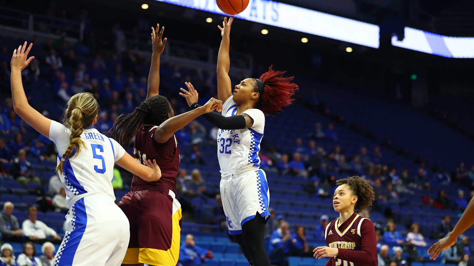 Roper's Career Day Carries Cats Past Winthrop