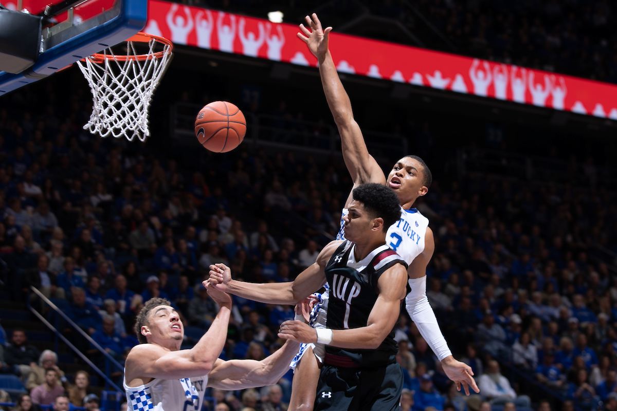 Reid Travis Keldon Johnson

Men's Basketball beats IUP 86-64.

Photo by Mark Mahan | UK Athletics