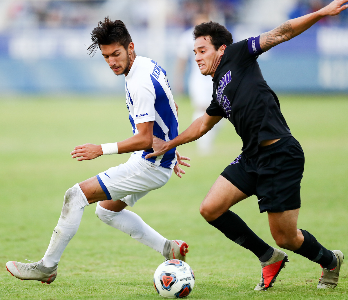 KALIL ELMEDKHAR.

Men's soccer beats Portland, 4-0.


Photo by Elliott Hess | UK Athletics