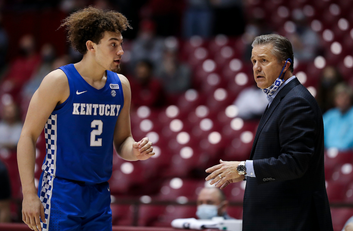 Devin Askew. John Calipari.

Kentucky loses to Alabama, 70-59.

Photo by Chet White | UK Athletics