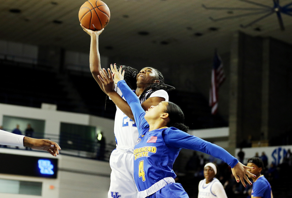 Taylor Murray

UK women's basketball beats Morehead State. 

Photo by Britney Howard  | UK Athletics