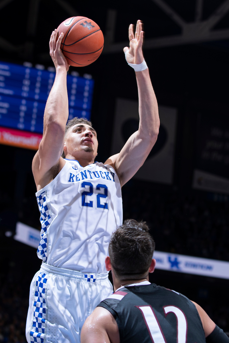 Reid Travis.

Men's basketball beat IUP 86-64

Photo by Chet White | UK Athletics
