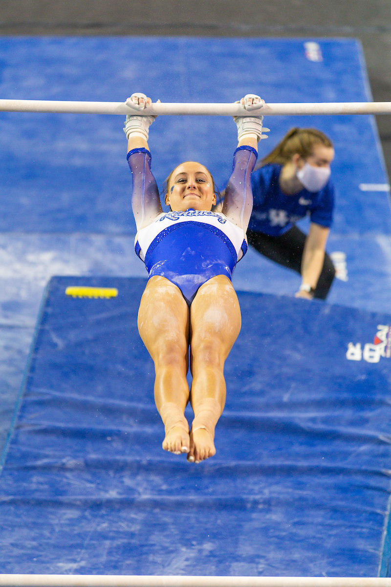 Raena Worley.Kentucky beats LSU 197.100 - 196.800Photo by Grant Lee | UK Athletics
