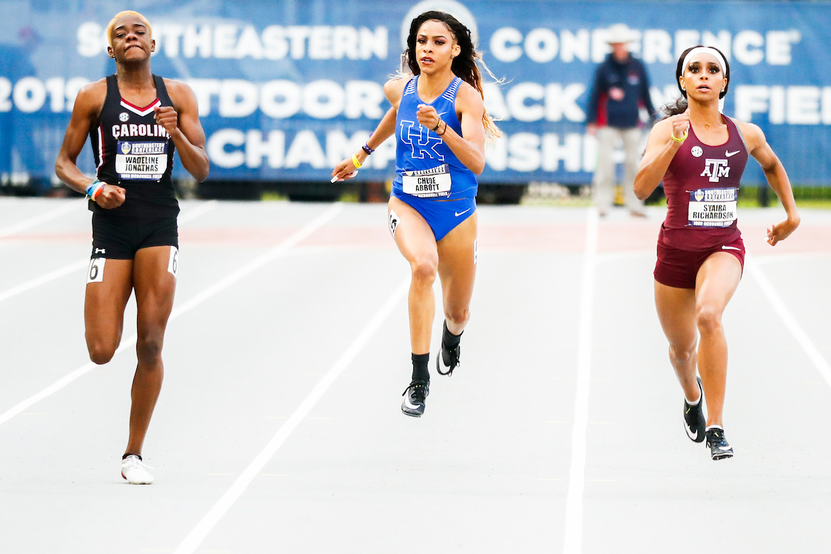 Chloe Abbott.

Day three of the 2019 SEC Outdoor Track and Field Championships.