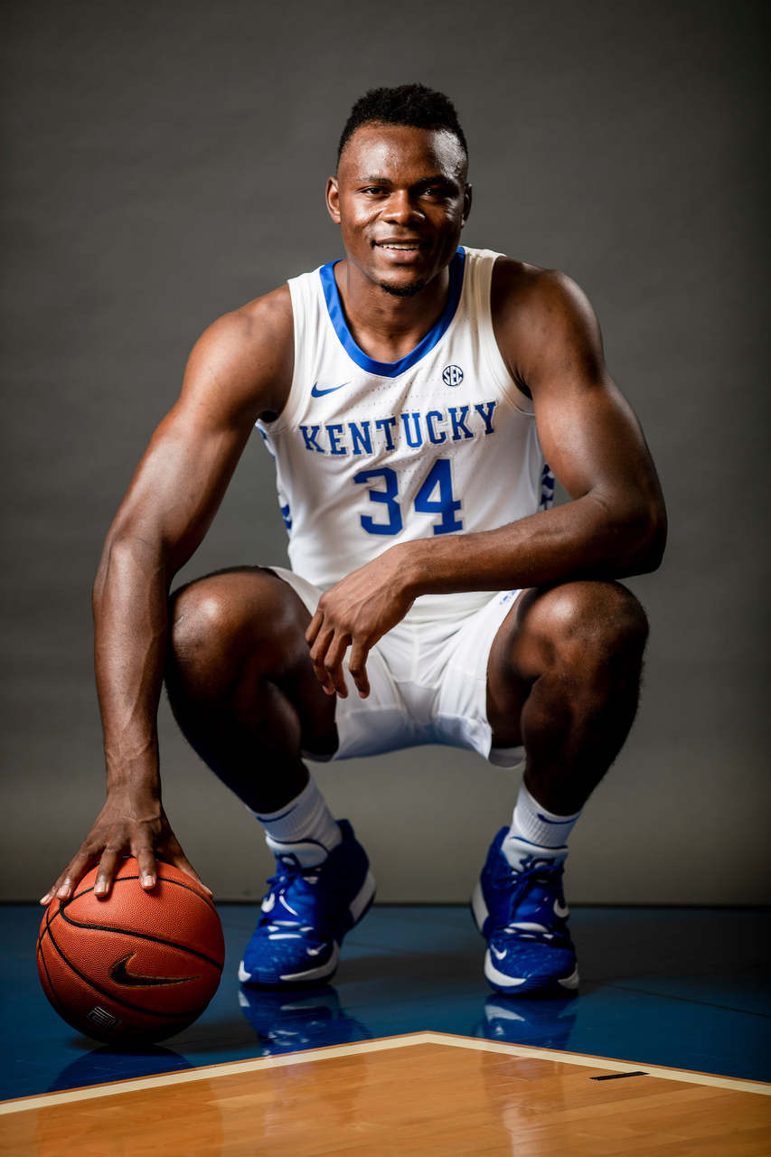 Oscar Tshiebwe.

Menâ??s basketball photo day.

Photos by Chet White | UK Athletics