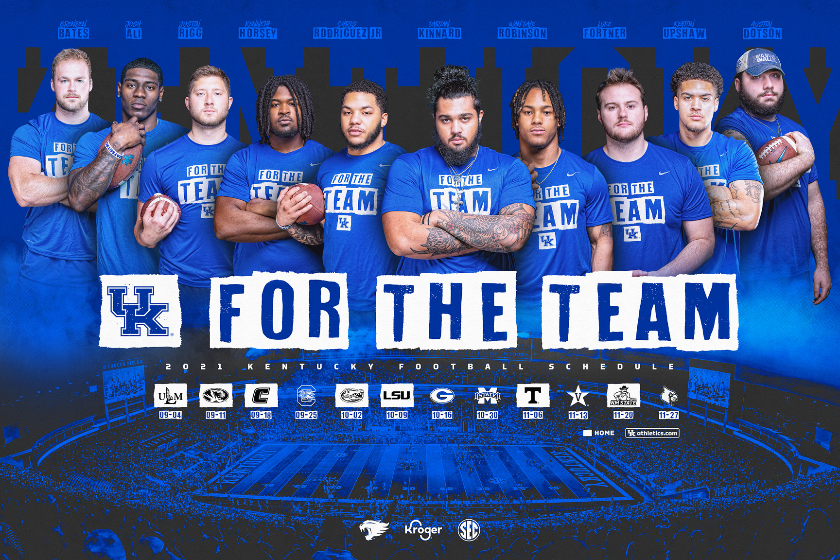 Kentucky Football Posters, Presented by Kroger, Unveiled