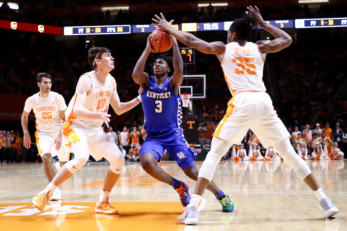 Tyrese Maxey.

Kentucky beat Tennessee, 77-64.

Photo by Elliott Hess | UK Athletics