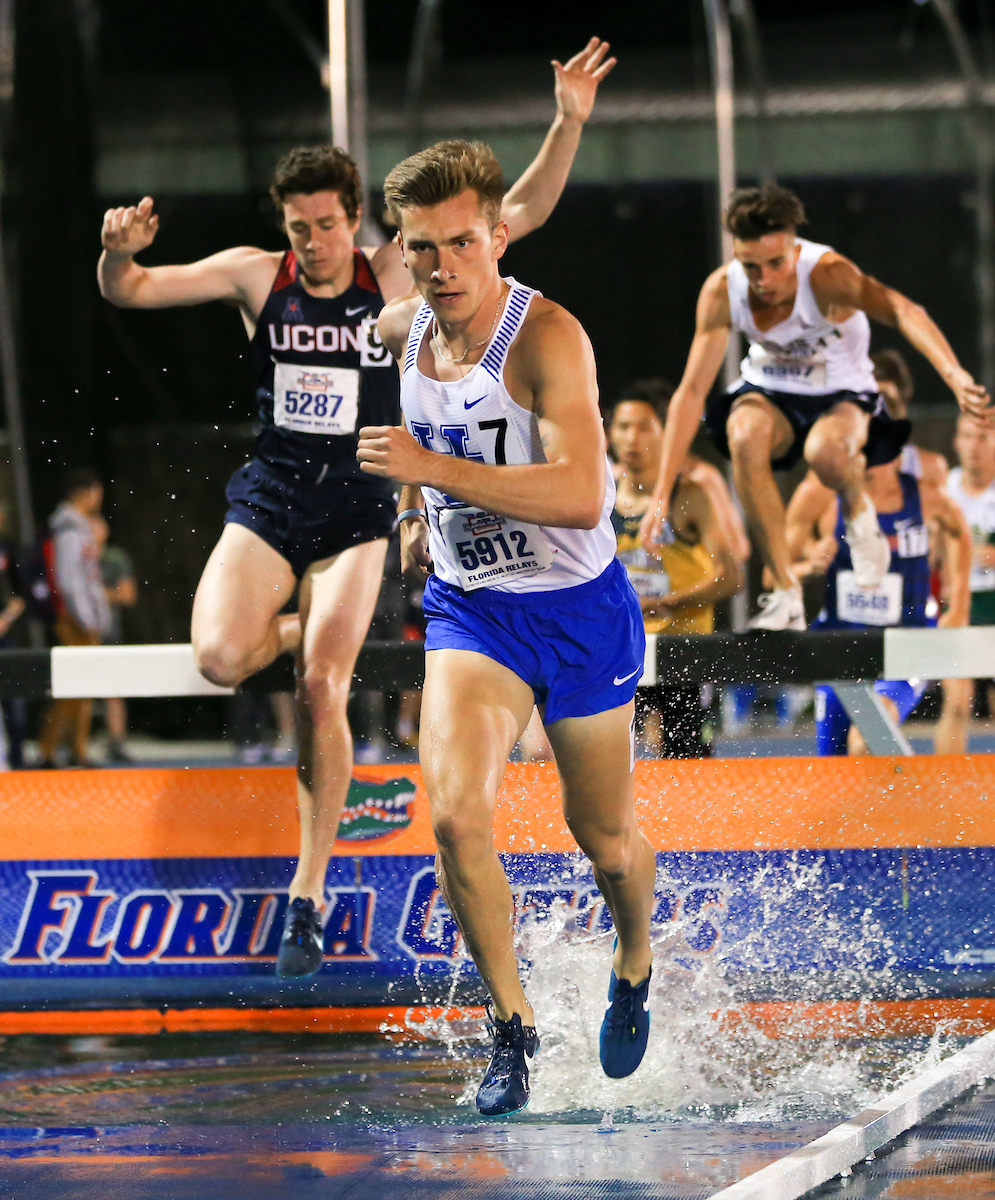 during the Pepsi Florida Relays at James G. Pressly Stadium on Friday, March 29, 2019 in Gainesville, Fla. (Photo by Matt Stamey)