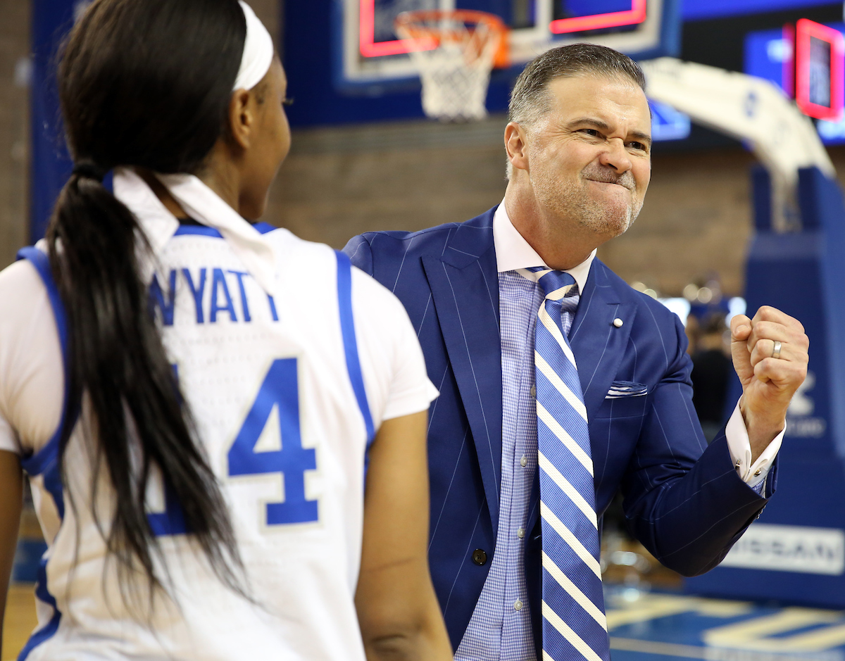 Matthew Mitchell 

The UK Women's Basketball team beat LSU on Senior Day on Sunday, February 24, 2019.

Photo by Britney Howard | UK Athletics