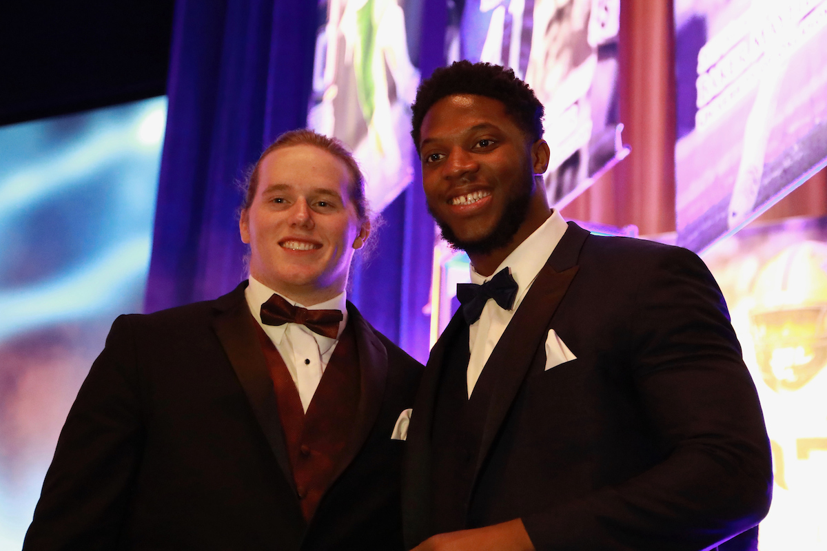 Josh Allen is honored as the 2018 Bednarik Award winner at the Maxwell Football Club Gala on Friday, March 7th, 2019.

Photo by Noah J. Richter | UK Athletics