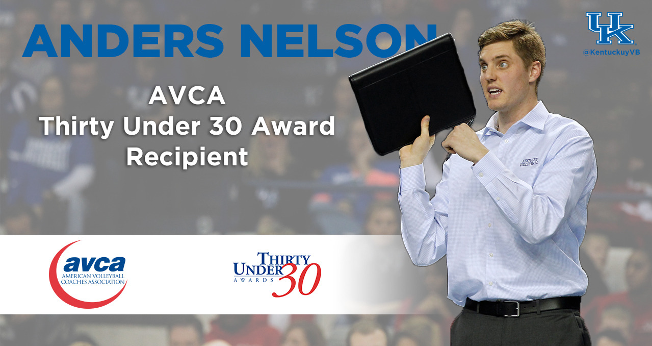 UK's Anders Nelson Named to AVCA's Thirty Under 30