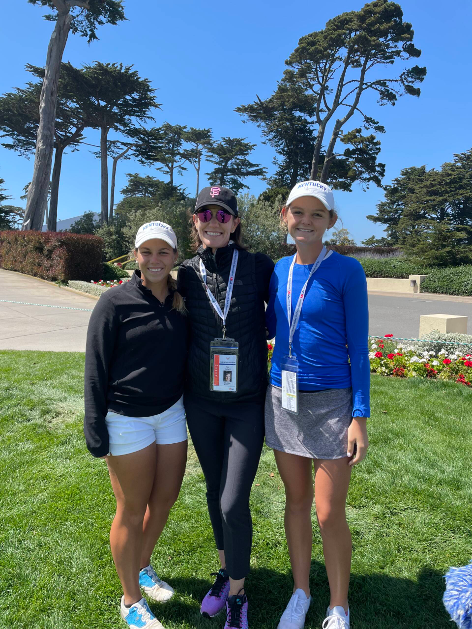Jensen Castle is playing in the 76th U.S. Women's Open with Laney Frye as her caddie.
