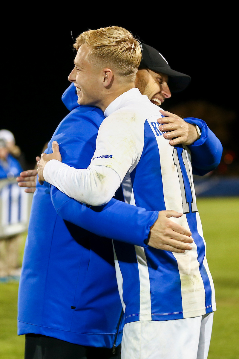 Johan Cedergren, Mason Visconti.

Kentucky MSOC Recognizes 14 Seniors.

Photo by Grace Bradley | UK Athletics