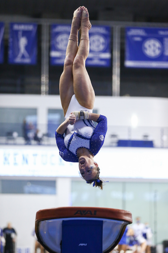 Raena Worley.

Kentucky gymnastics loses to Florida.

Photo by Tommy Quarles | UK Athletics