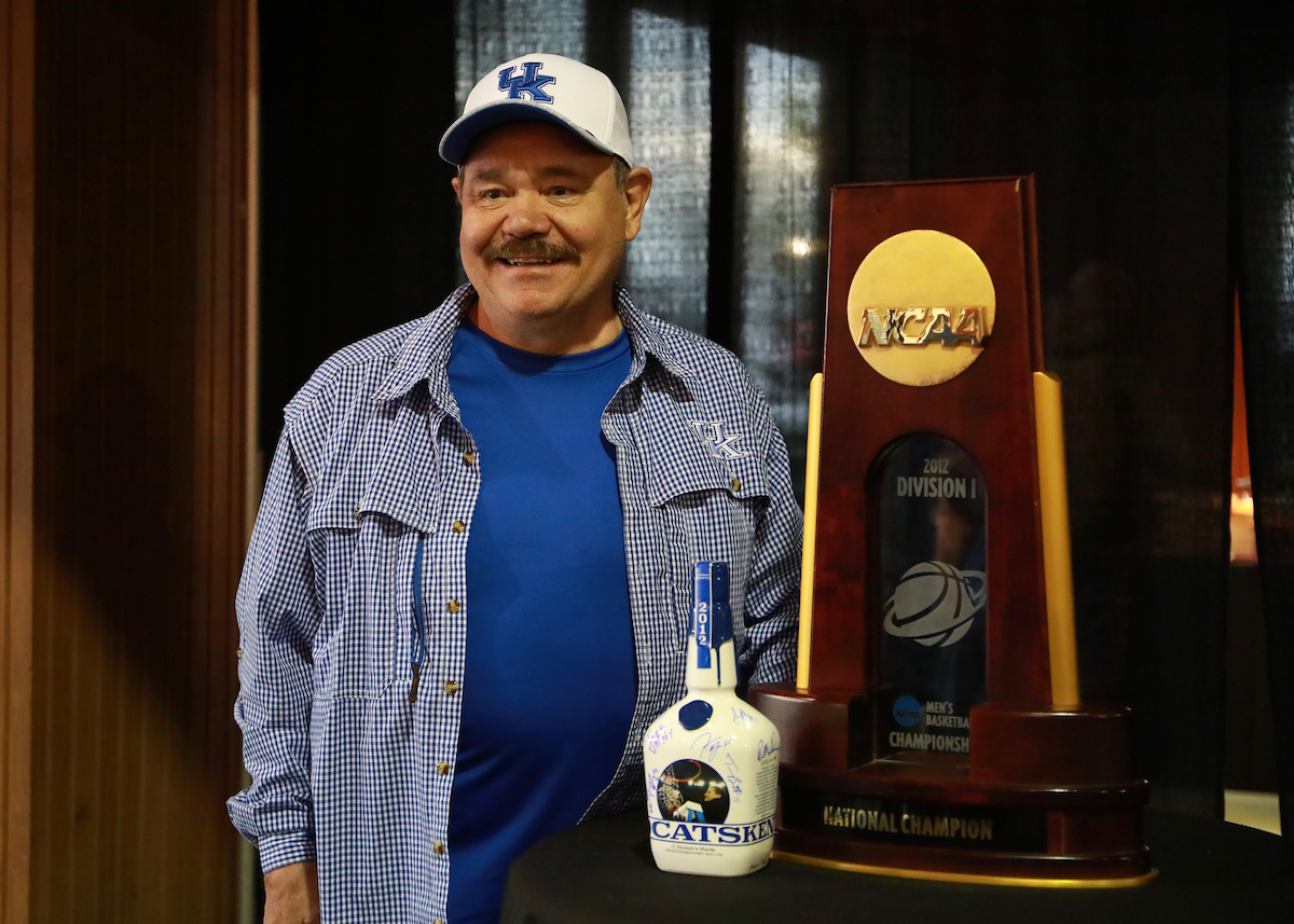 Fan.

Members of the 2012 national championship team at the 2019 Maker's Mark Bottle signing event.

Photo by Noah J. Richter | UK Athletics