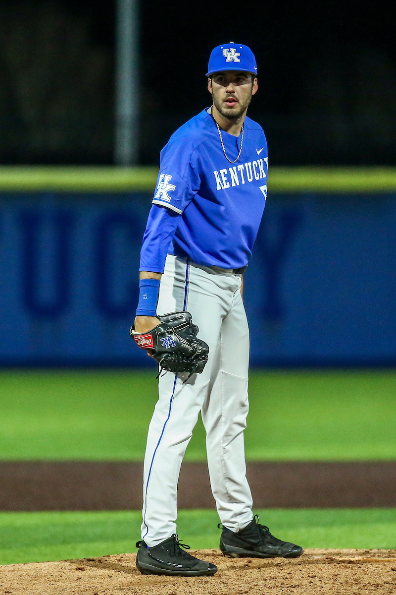 Mason Hazelwood.

Kentucky loses to Georgia 2-4.

Photo by Sarah Caputi | UK Athletics