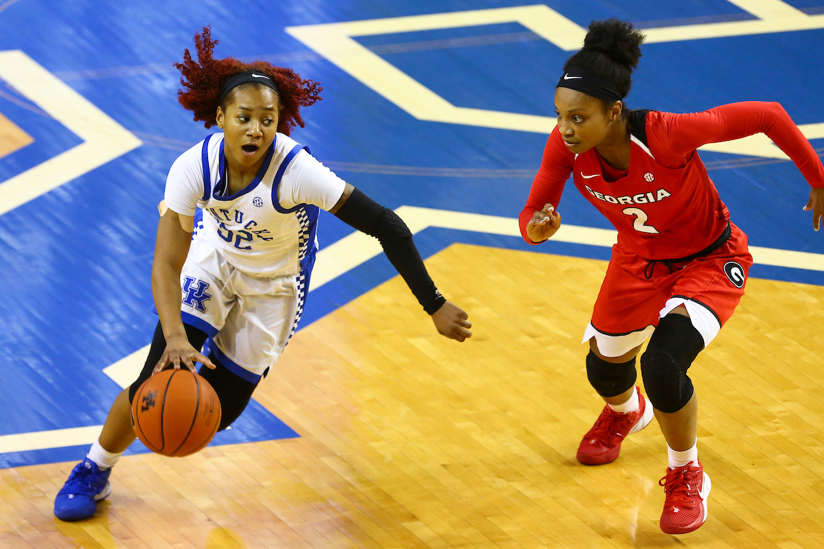 Jaida Roper.

Kentucky beat Georgia 88-77.

Photo by Grace Bradley | UK Athletics