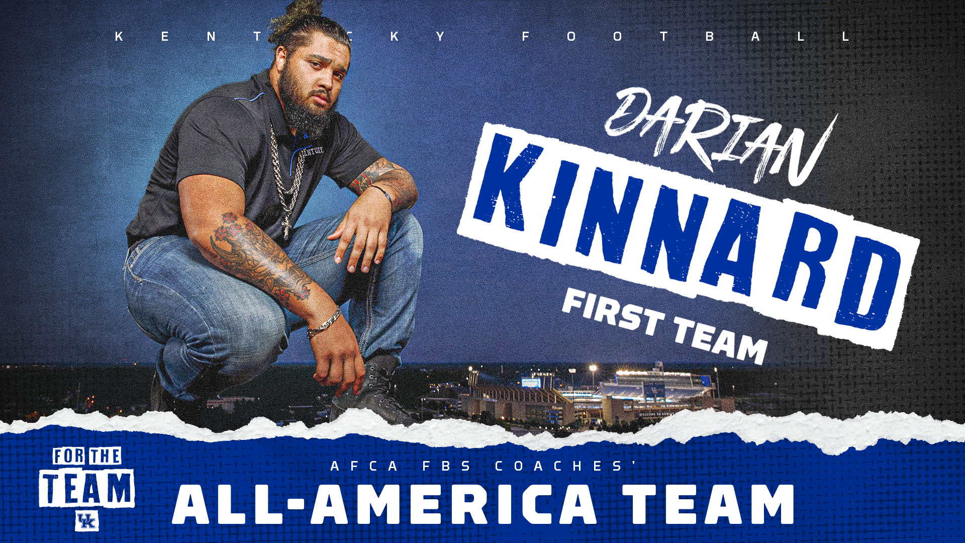 Darian Kinnard Tabbed AFCA Coaches’ First-Team All-American