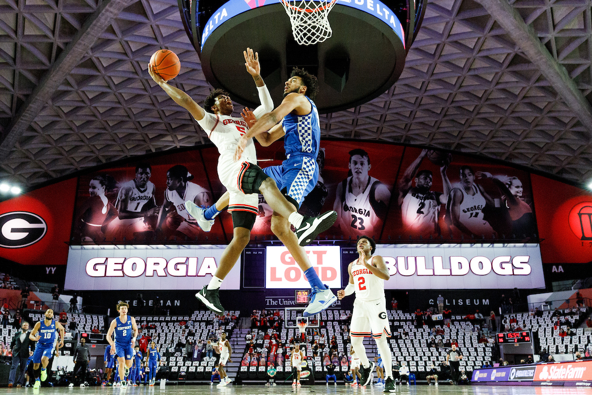 Olivier Sarr.

Kentucky falls to Georgia, 63-62.

Photo by Elliott Hess | UK Athletics