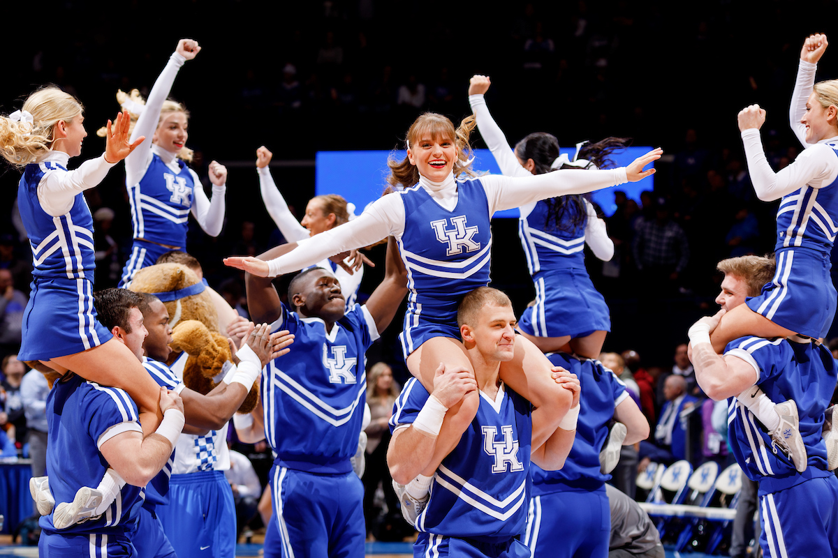 Cheerleaders.

UK falls to Evansville 67-64.


Photo by Elliott Hess | UK Athletics