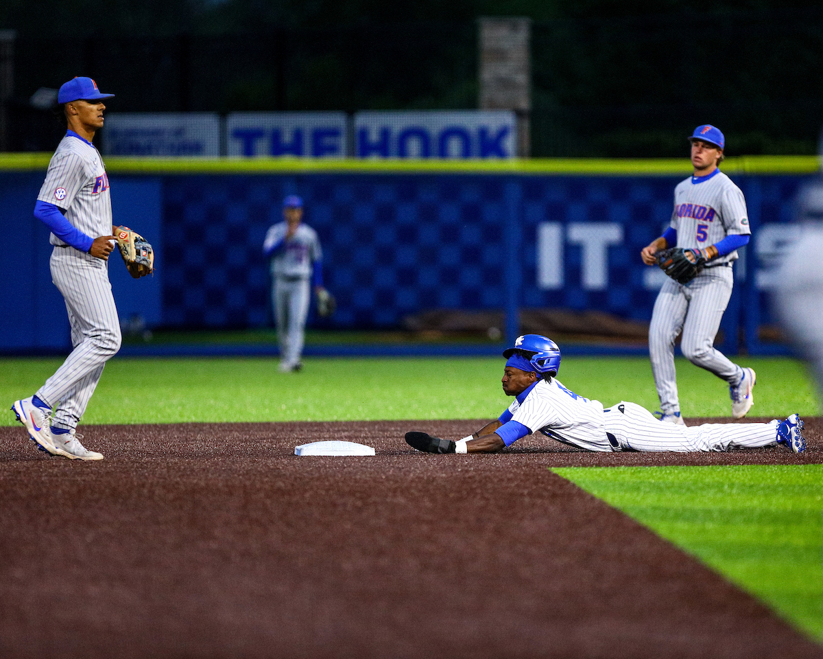 Zeke Lewis.

Kentucky beats Florida 7-5. 

Photo by Eddie Justice | UK Athletics