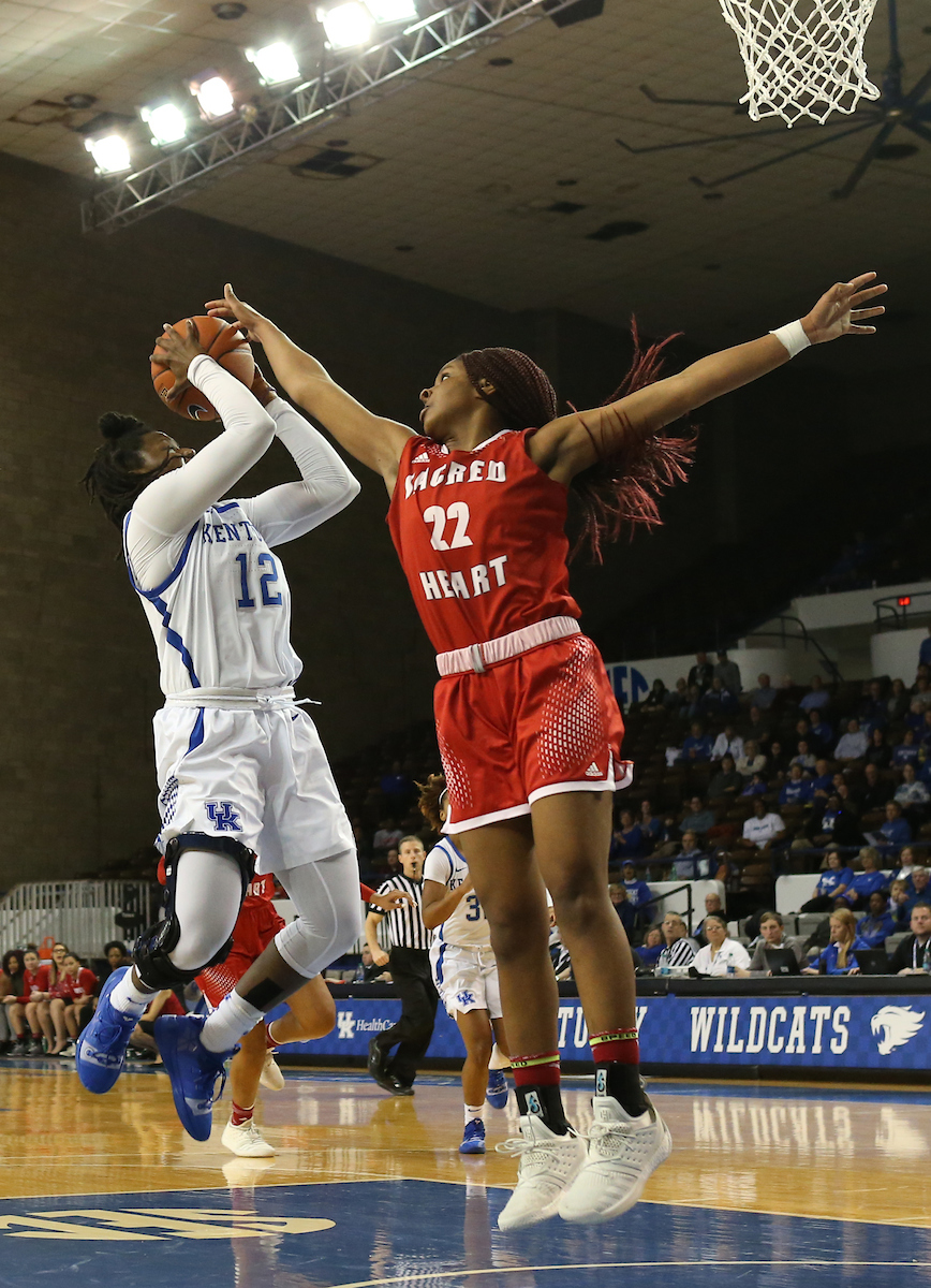 Amanda Paschal. 

UK beats to Sacred Heart University 71-43. 


Photo By Barry Westerman | UK Athletics