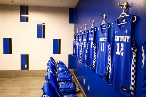 Locker room.

Kentucky beat Florida 71-70.

Photo by Chet White | UK Athletics