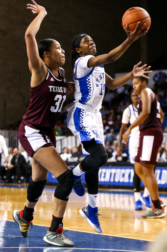 Chasity Patterson. 

Kentucky beat Texas A&M 76-54. 

Photo by Eddie Justice | UK Athletics