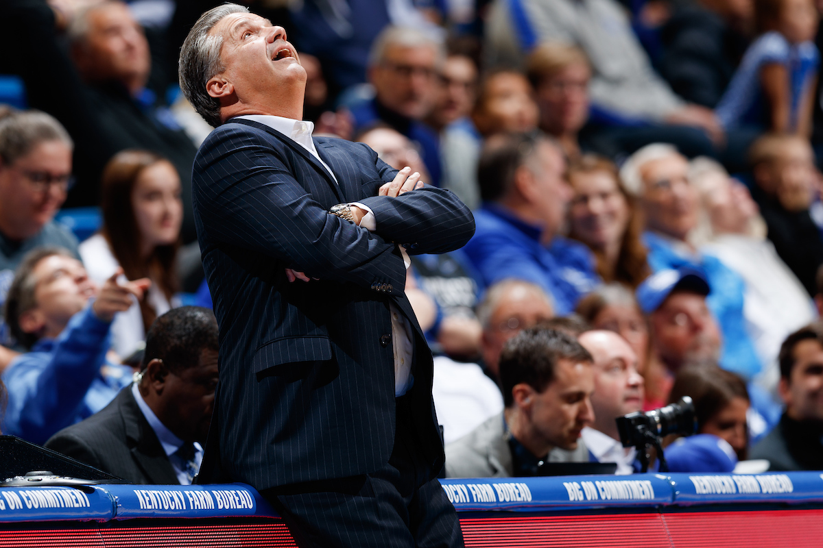 Coach Calipari.

Kentucky beat Lamar 81-56.


Photo by Elliott Hess | UK Athletics