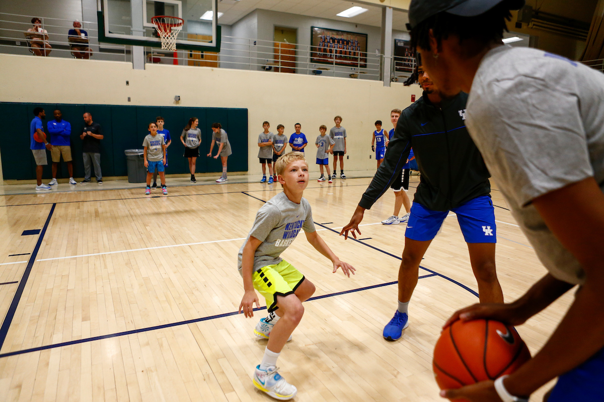 Kentucky men's basketball camp at South Oldham High School in Crestwood, Kentucky.

Photo By Barry Westerman | UK Athletics