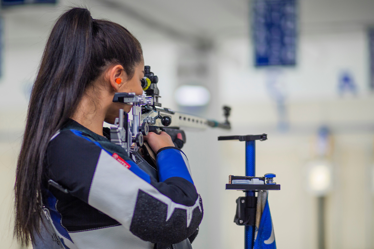 Ruby Gomes. 

Kentucky Rifle vs the Navy. 

Photo by Grant Lee | UK Athletics