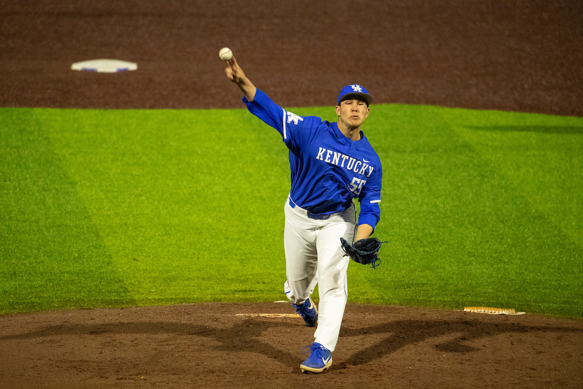 Kentucky Wildcats Tyler Burchett (55)

Kentucky baseball defeats Xavier 16-3.

Photo by Mark Mahan | UK Athletics