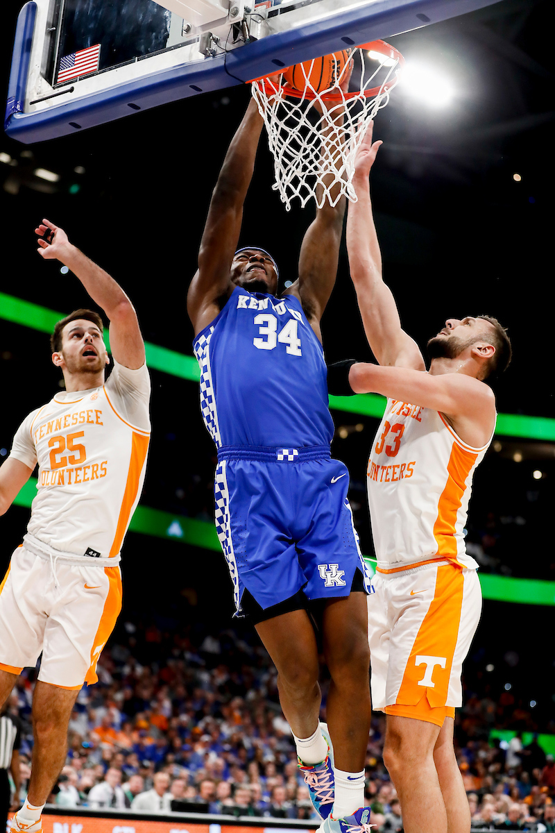 Oscar Tshiebwe.

Kentucky loses to Tennessee 69-62.

Photos by Chet White | UK Athletics
