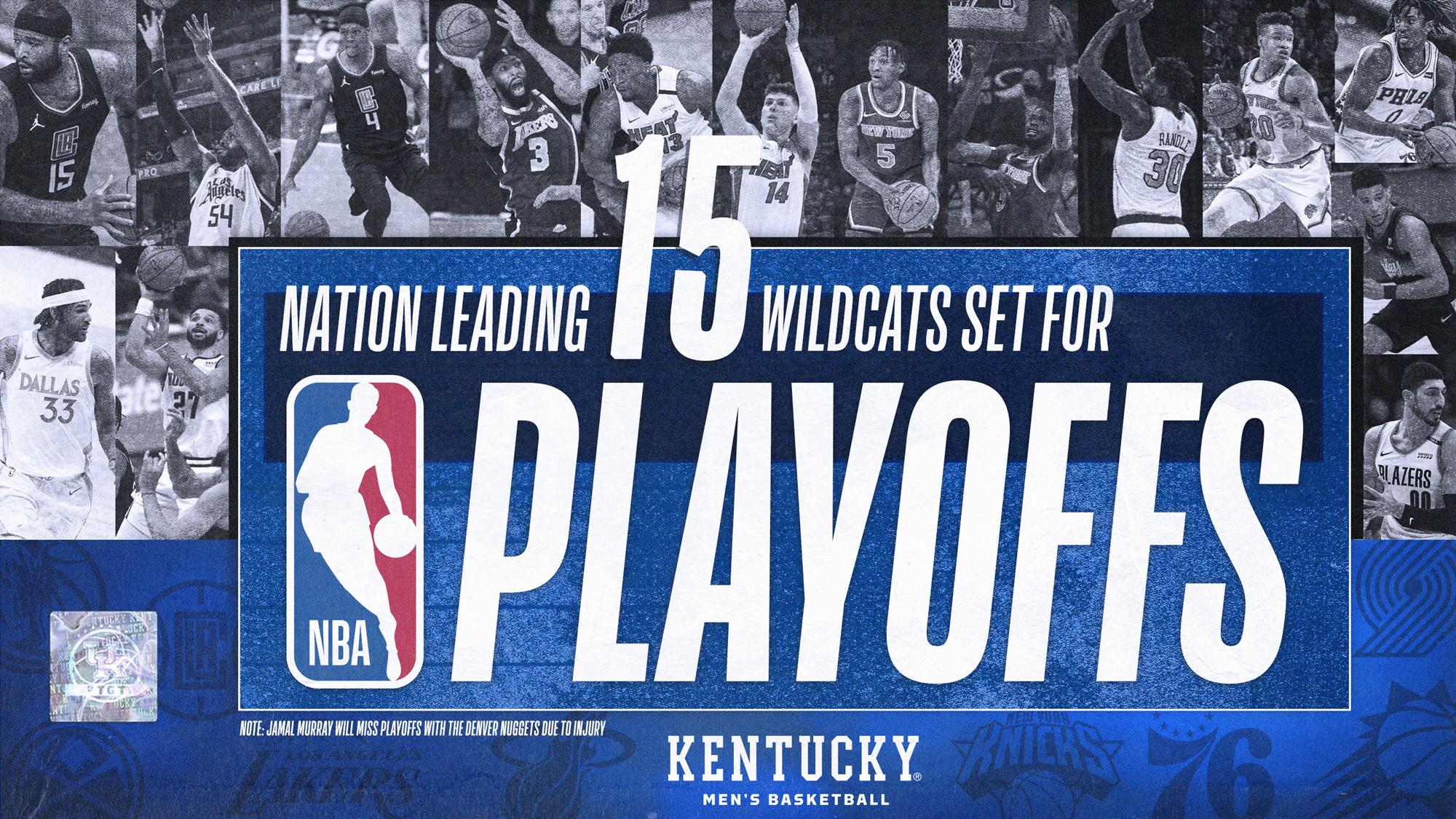 Nation-Leading 15 Wildcats Set for NBA Playoffs