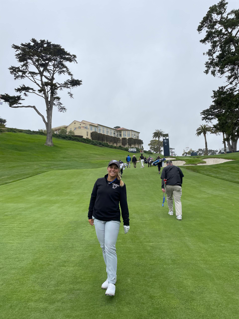Jensen Castle is playing in the 76th U.S. Women's Open with Laney Frye as her caddie.
