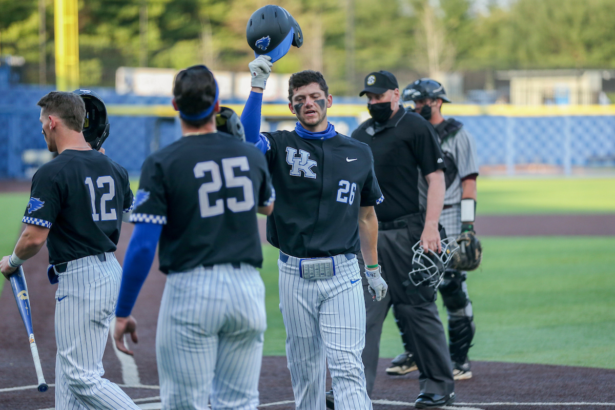 Jacob Plastiak.

Kentucky defeats Bellarmin 12 - 0.

Photo by Sarah Caputi | UK Athletics
